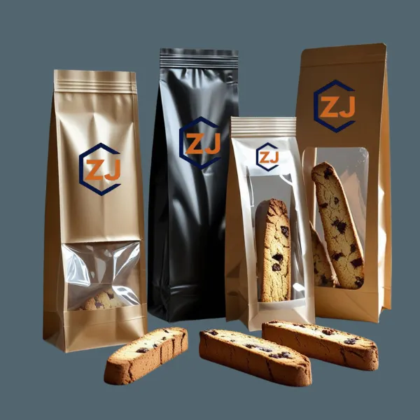 Custom biscotti printed mylar bags