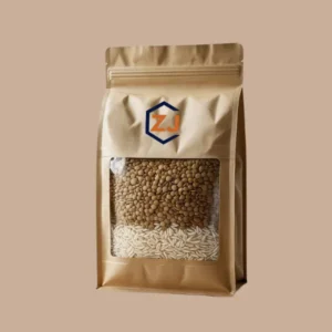 Kraft bags with window