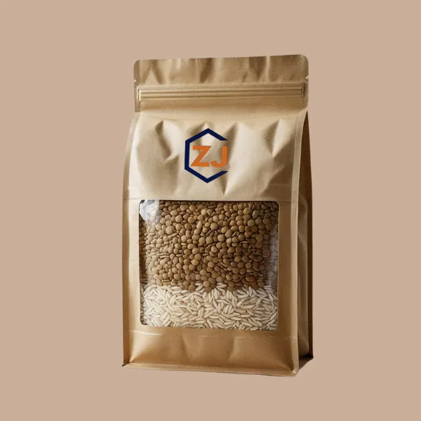 Kraft bags with window