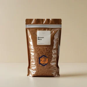 Brown rice mylar bag