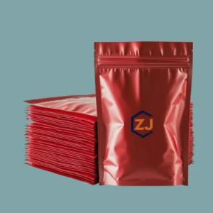 Custom red mylar bags