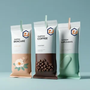 Custom sachet cofee packaging design