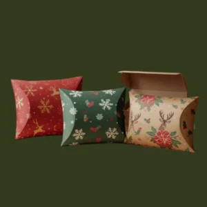 Custom Christmas Pillow Boxes