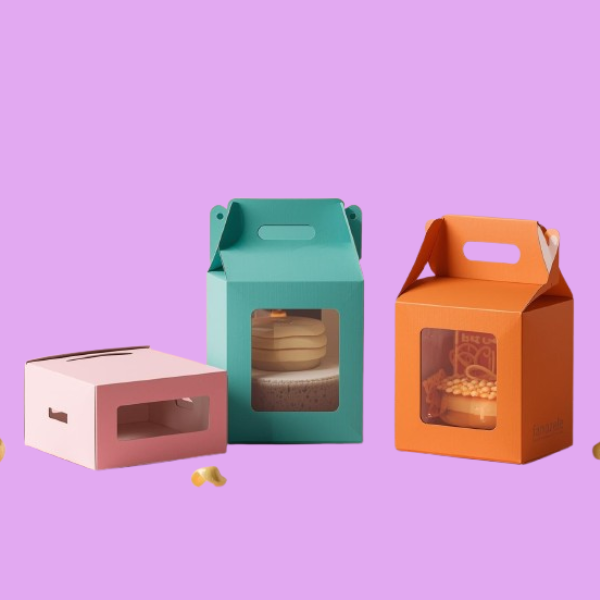 cardboard box with window