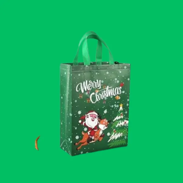 reusable christmas tote bags_
