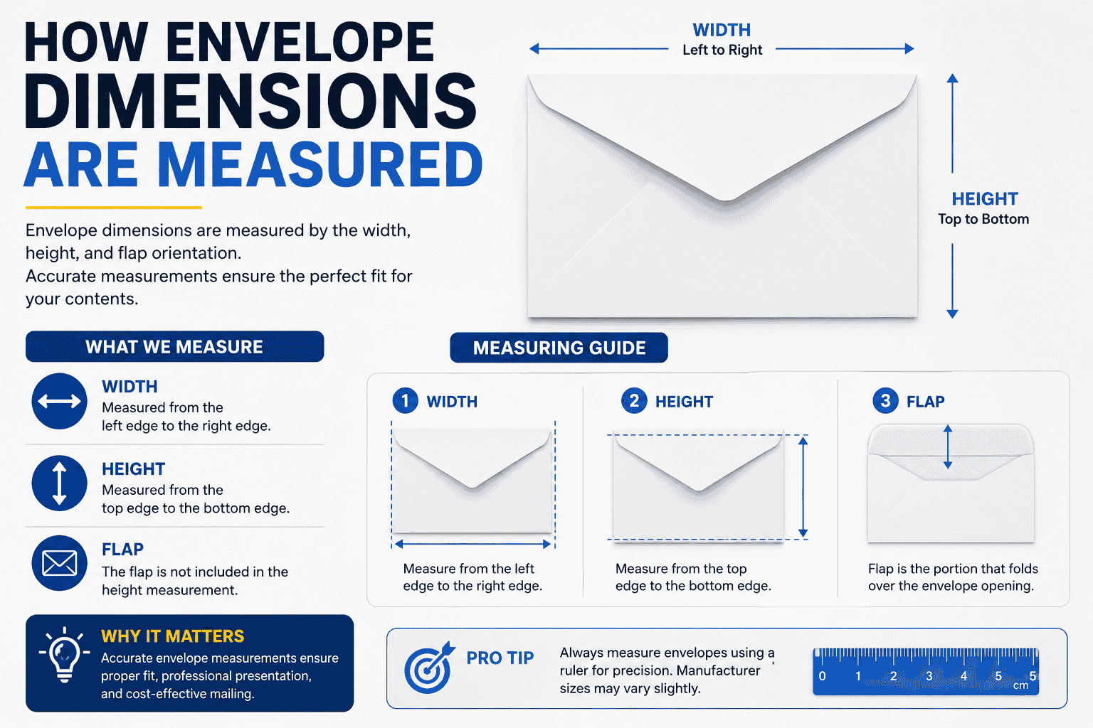 Standard Envelope Dimensions: The Complete Size Guide