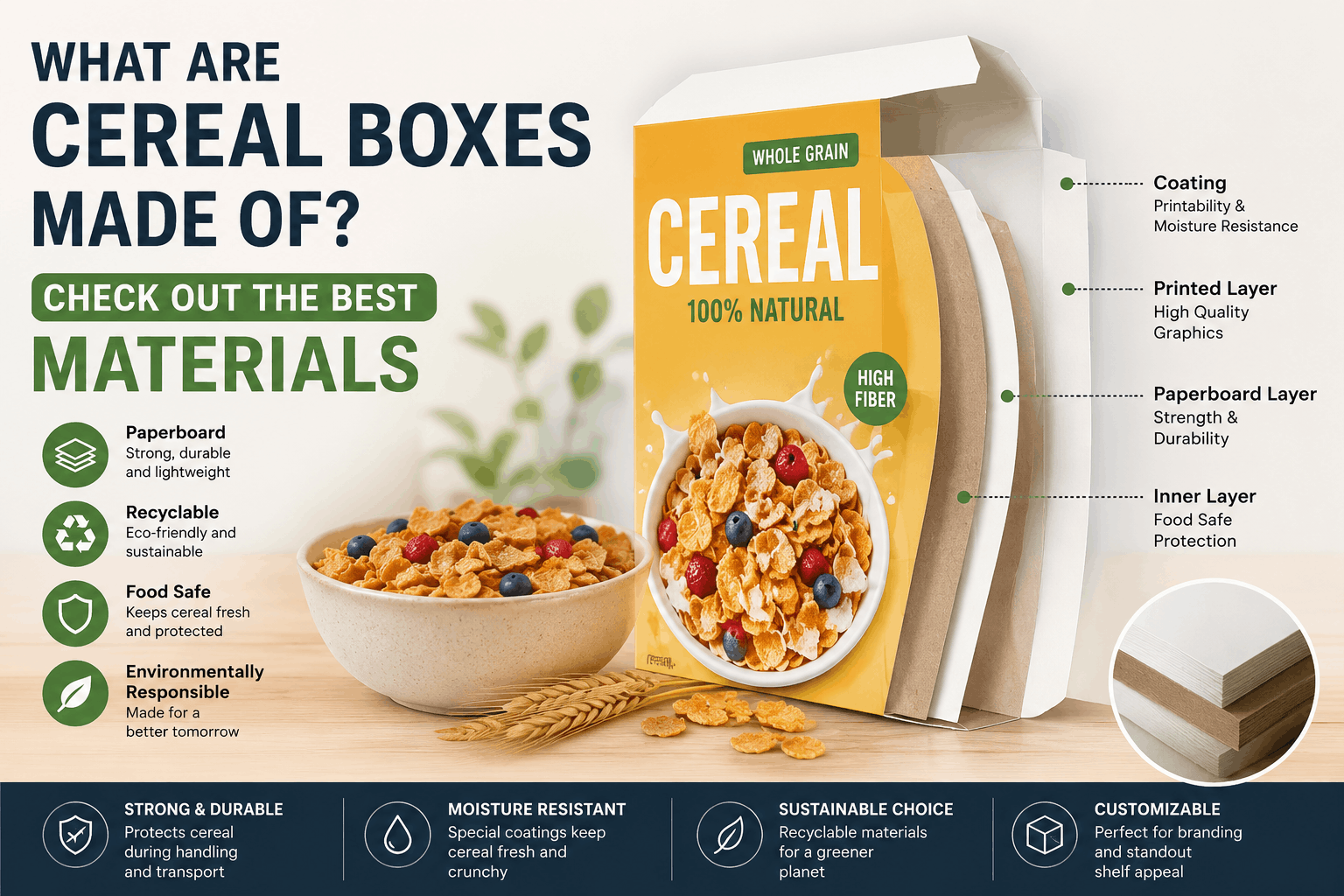 What Are Cereal Boxes Made Of Check Out The Best Materials