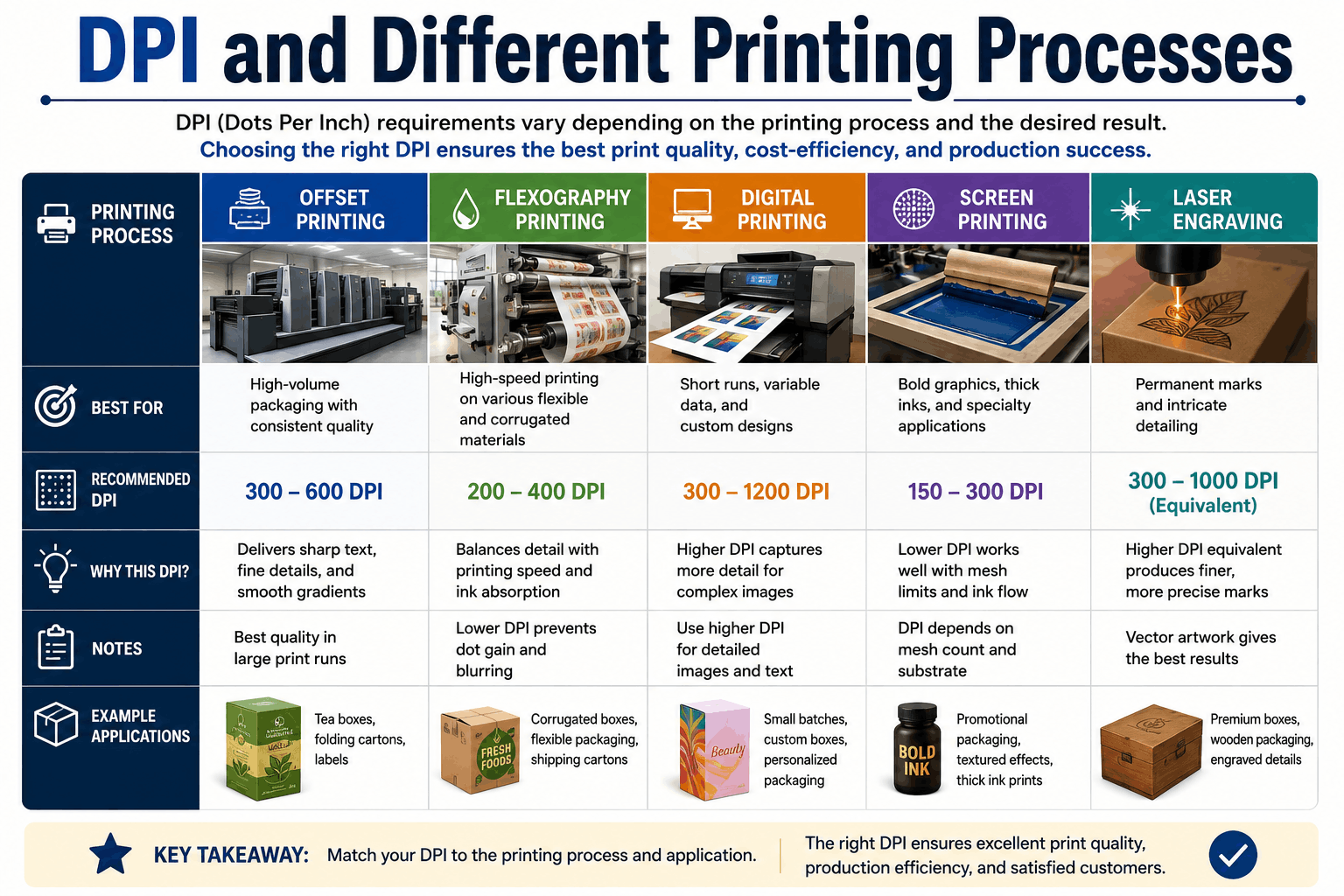 DPI and Different Printing Processes