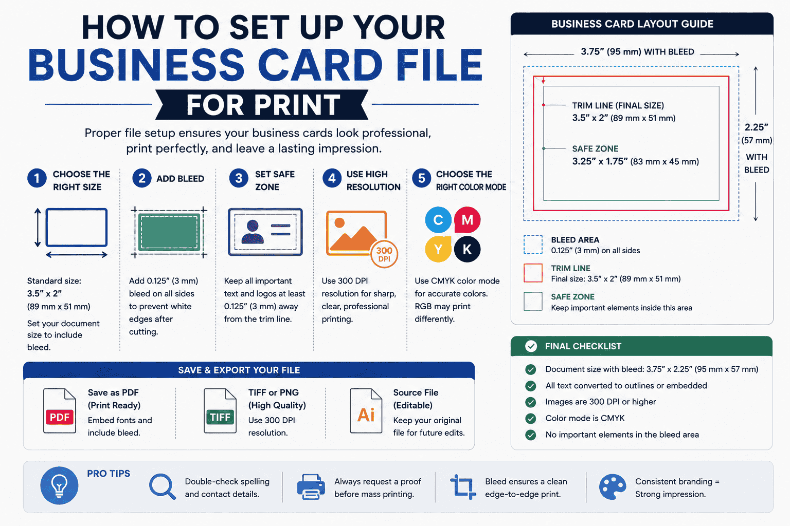How to Set Up Your Business Card File for Print