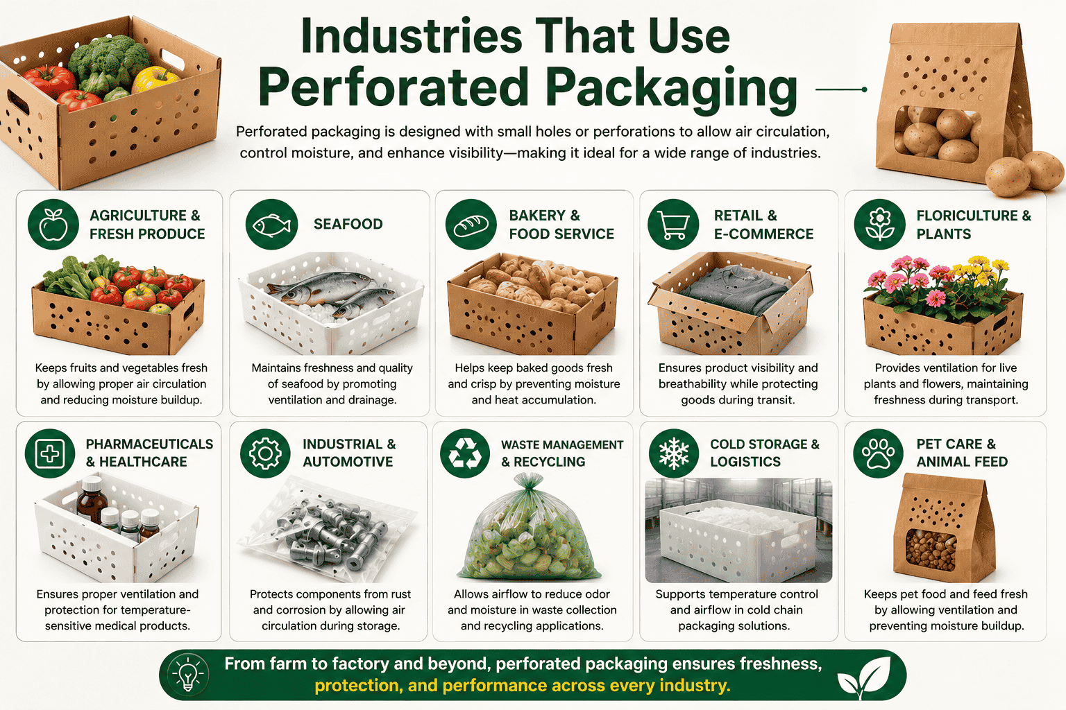 Industries That Use Perforated Packaging