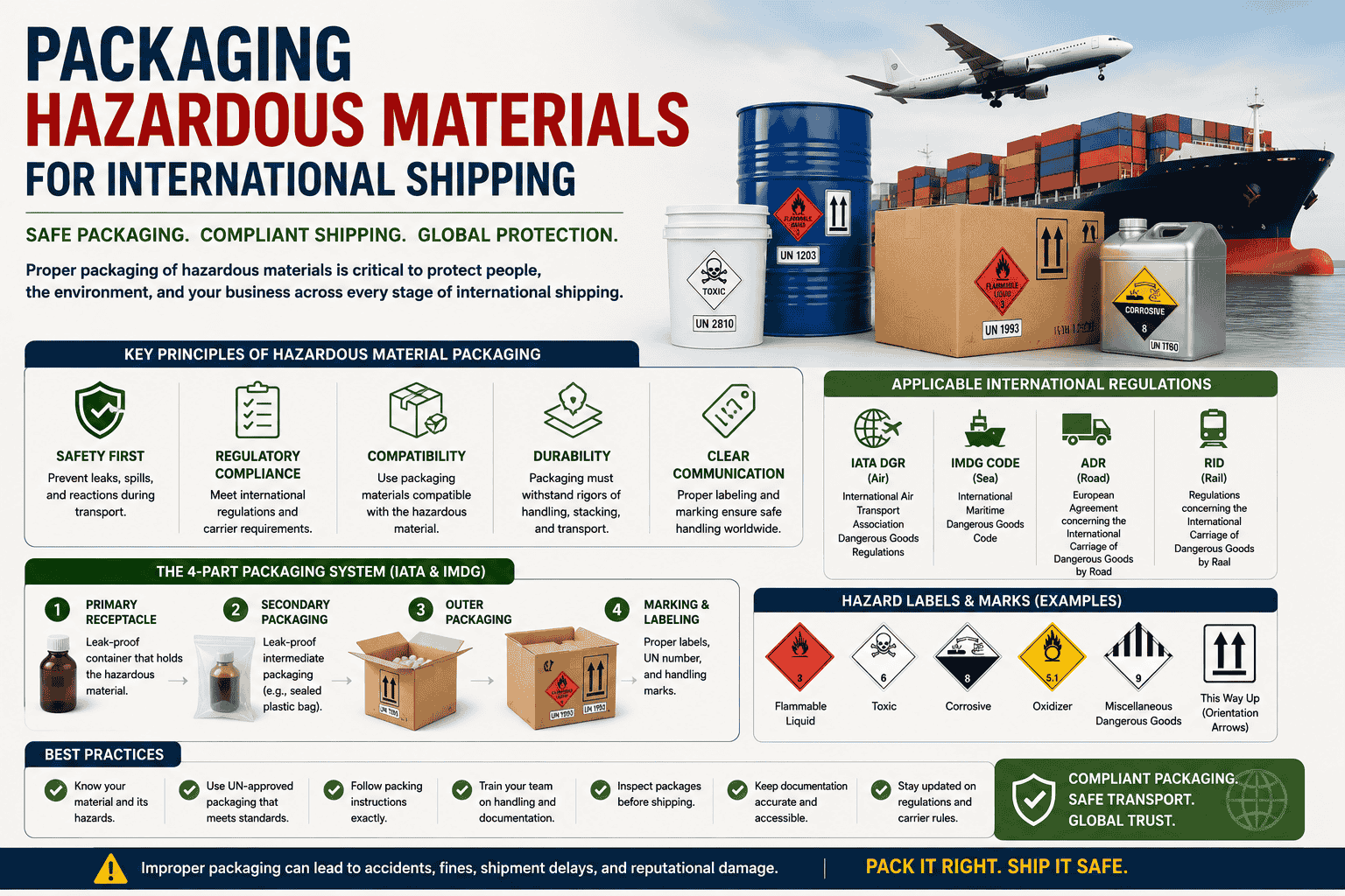 Packaging Hazardous Materials for International Shipping