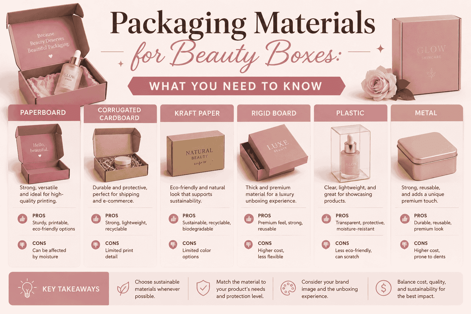 Packaging Materials for Beauty Boxes What You Need to Know
