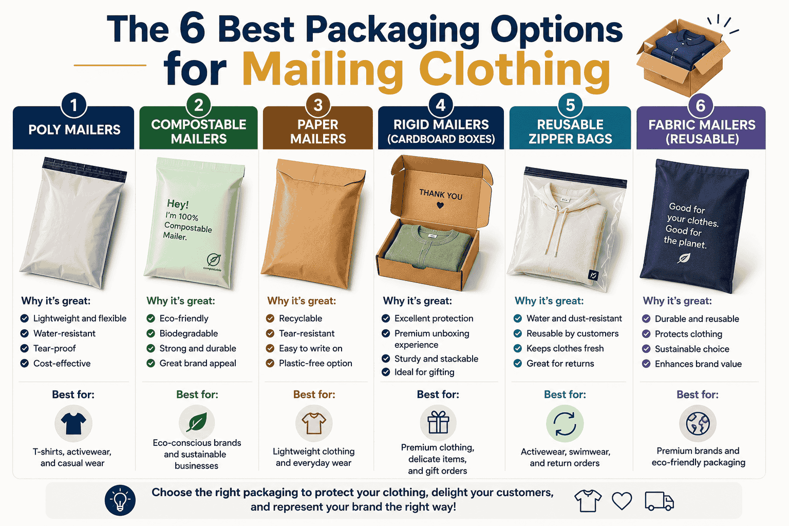 The 6 Best Packaging Options for Mailing Clothing