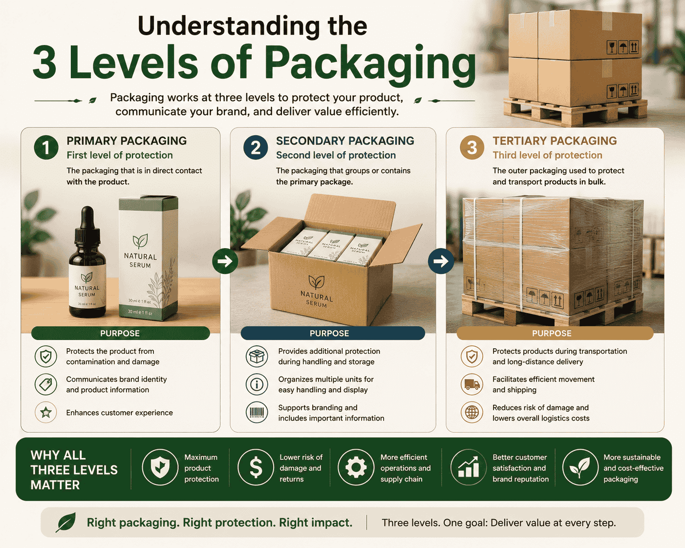Understanding the 3 Levels of Packaging