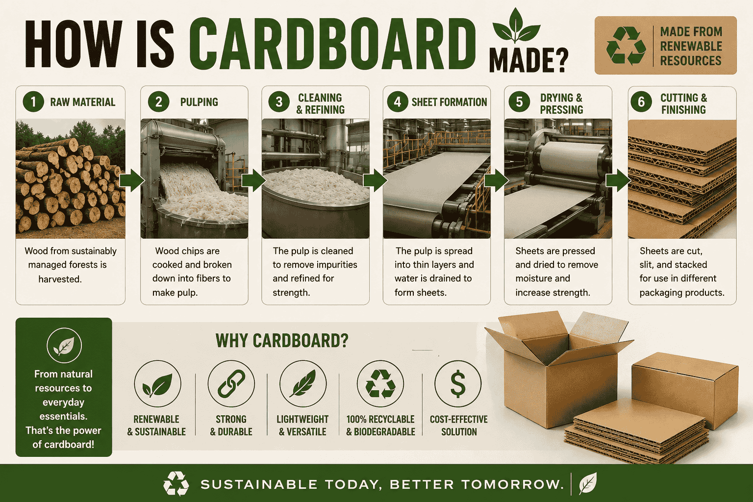 How Is Cardboard Made