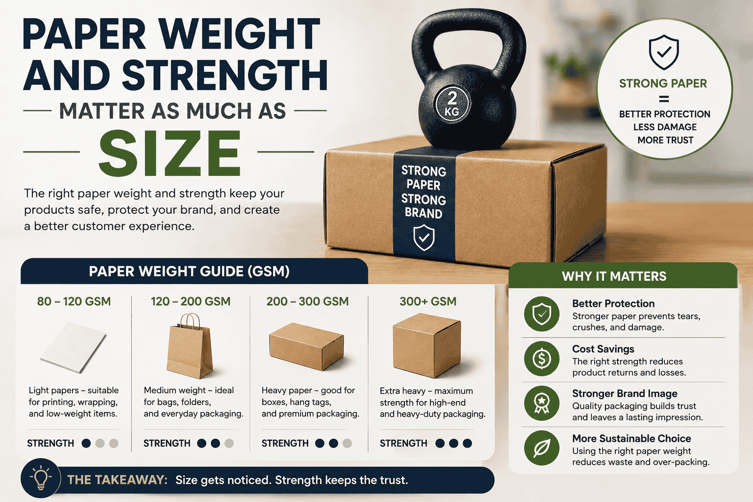 Paper Weight and Strength Matter as Much as Size