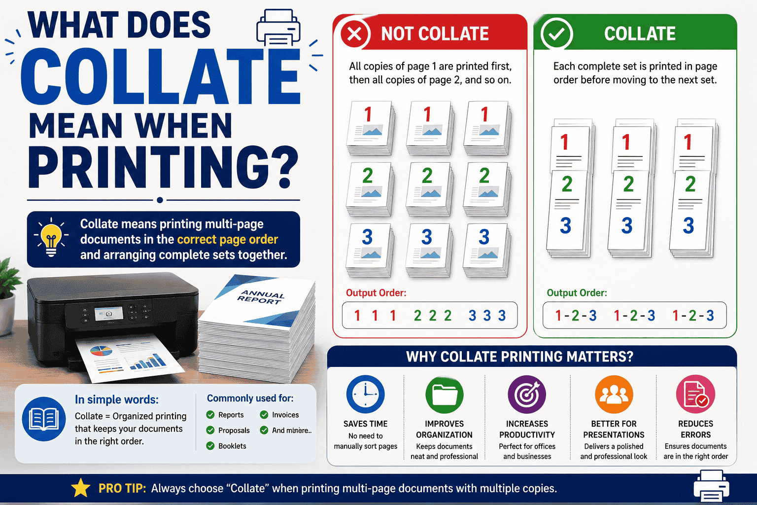 What Does Collate Mean When Printing