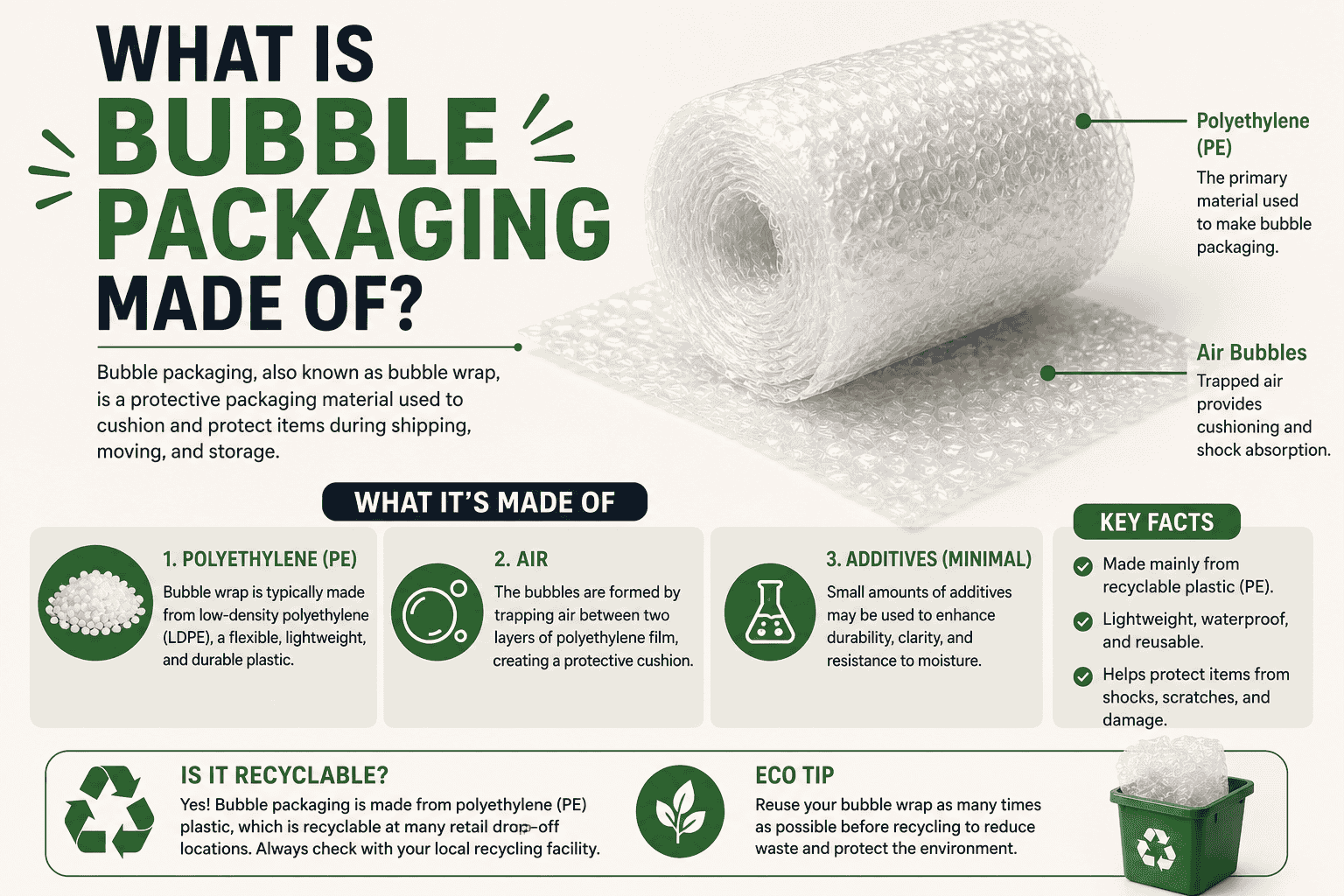 What Is Bubble Packaging Made Of