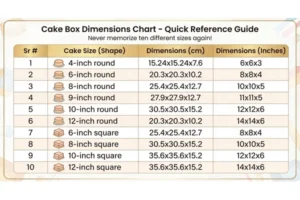 How to Measure Cake Box Dimensions