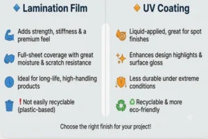 UV coating in packaging