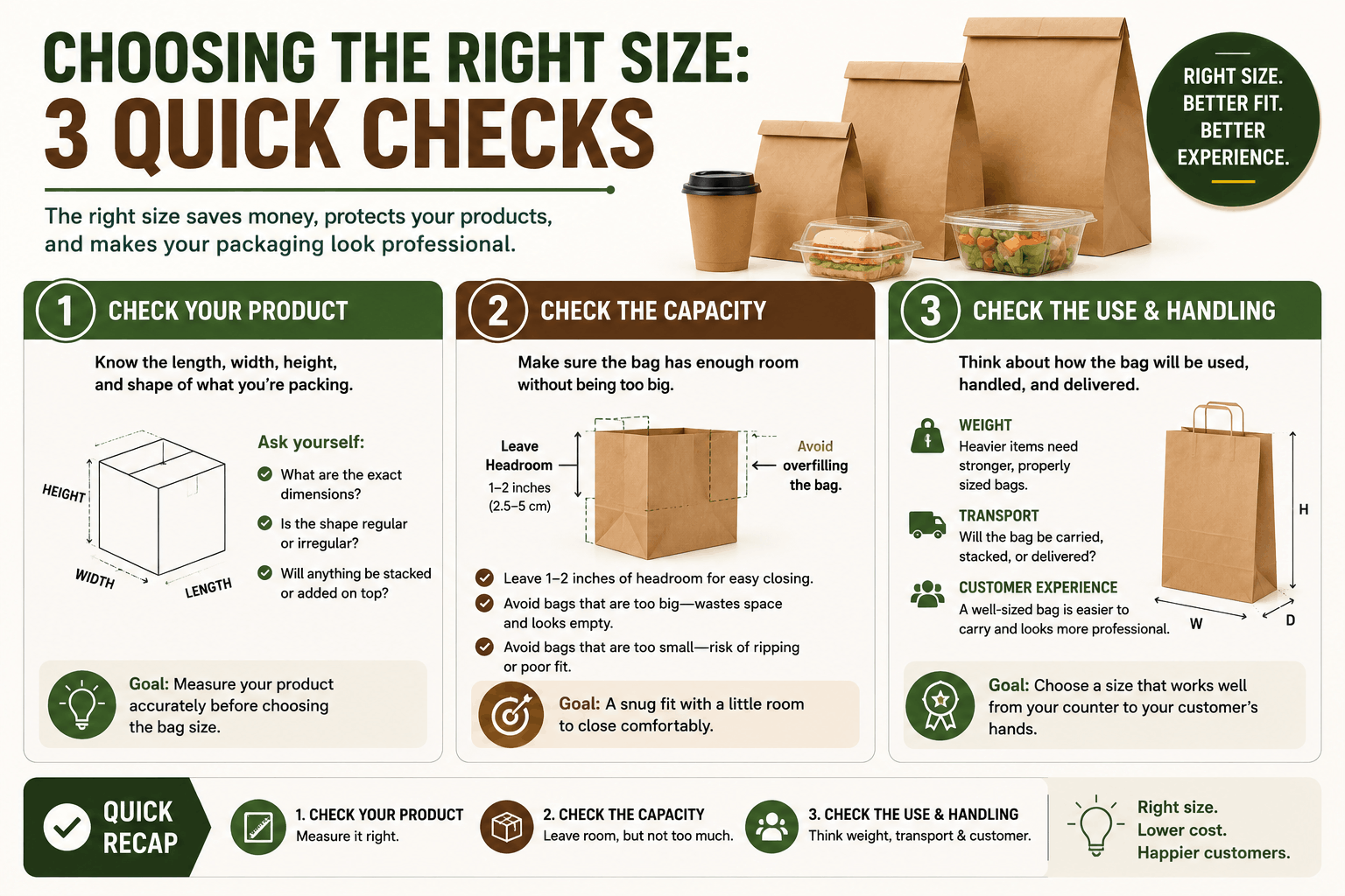 Choosing the Right Size 3 Quick Checks