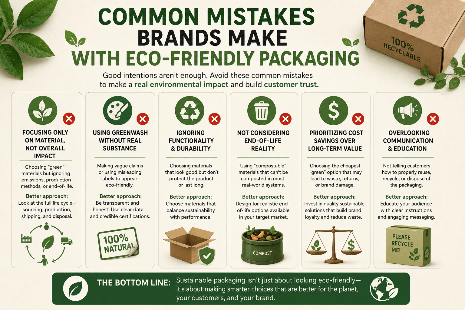 Common Mistakes Brands Make with Eco-Friendly Packaging