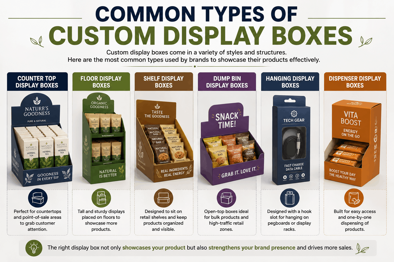 Common Types of Custom Display Boxes