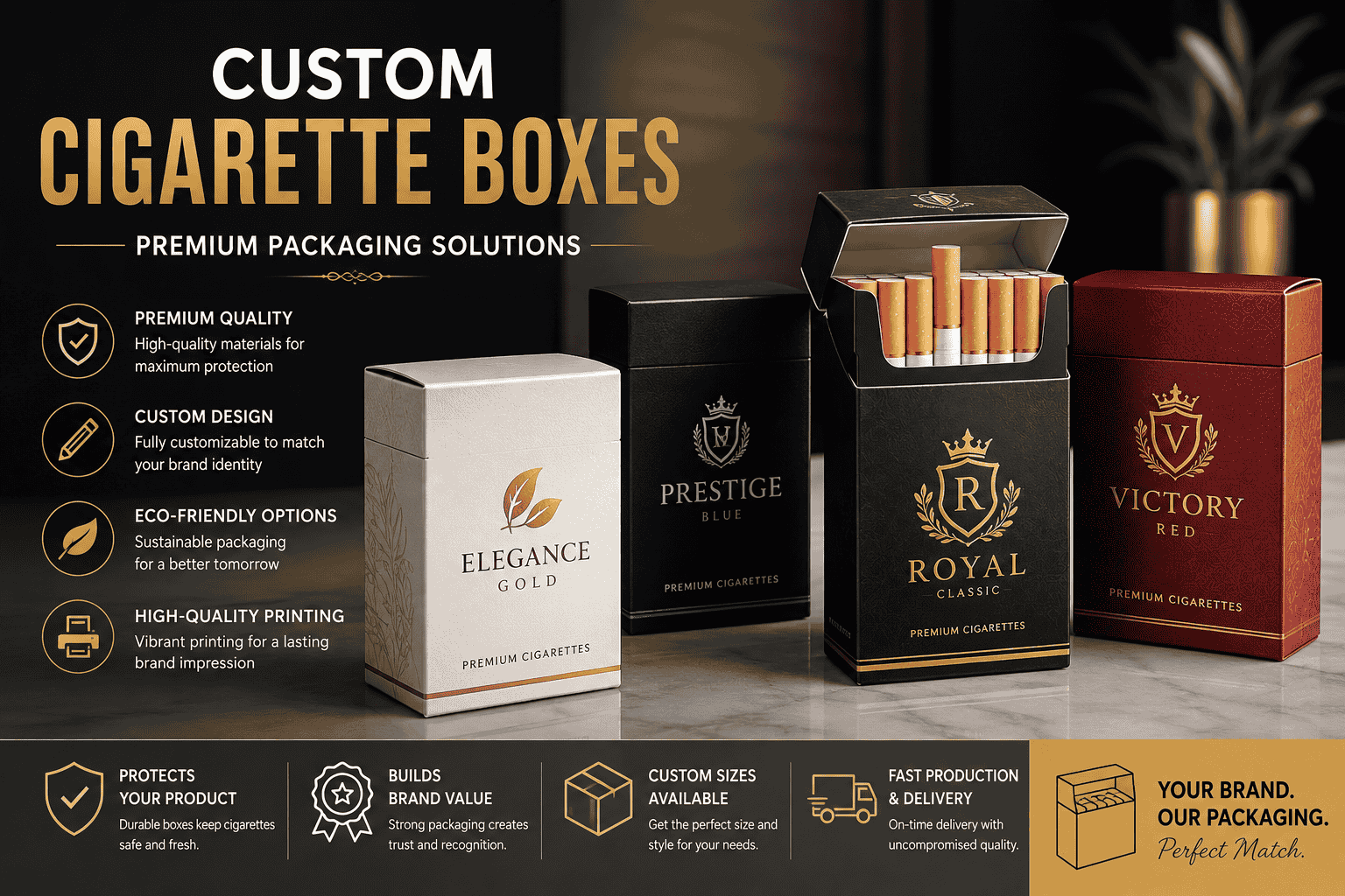 Custom Cigarette Boxes Premium Packaging Solutions