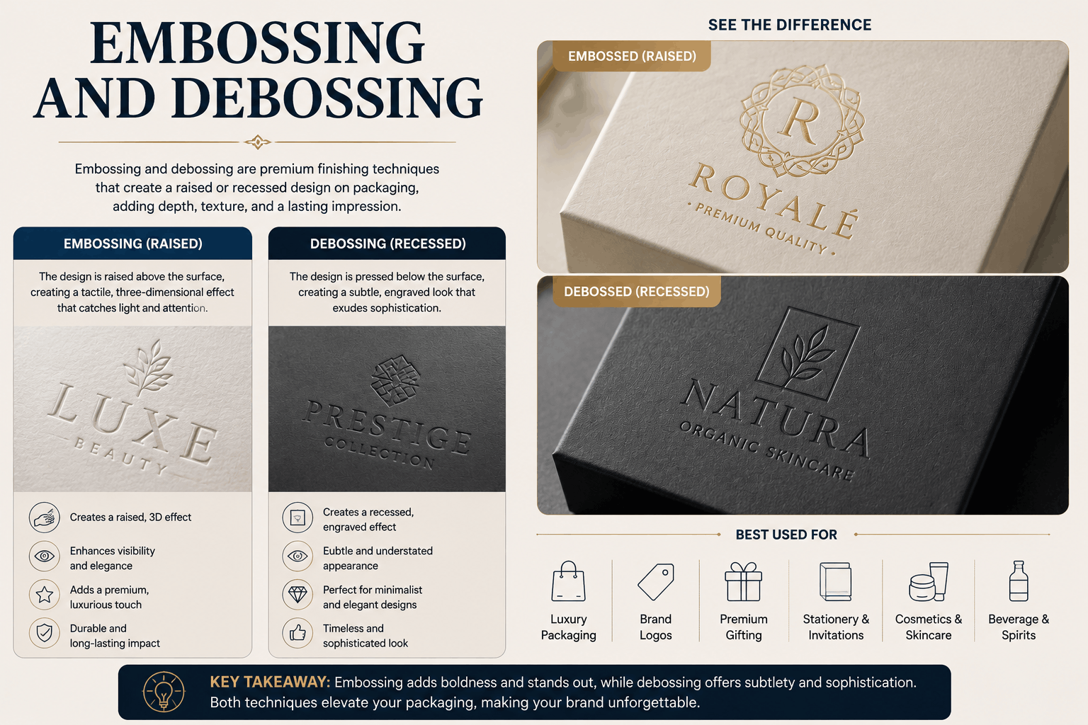 Embossing and Debossing