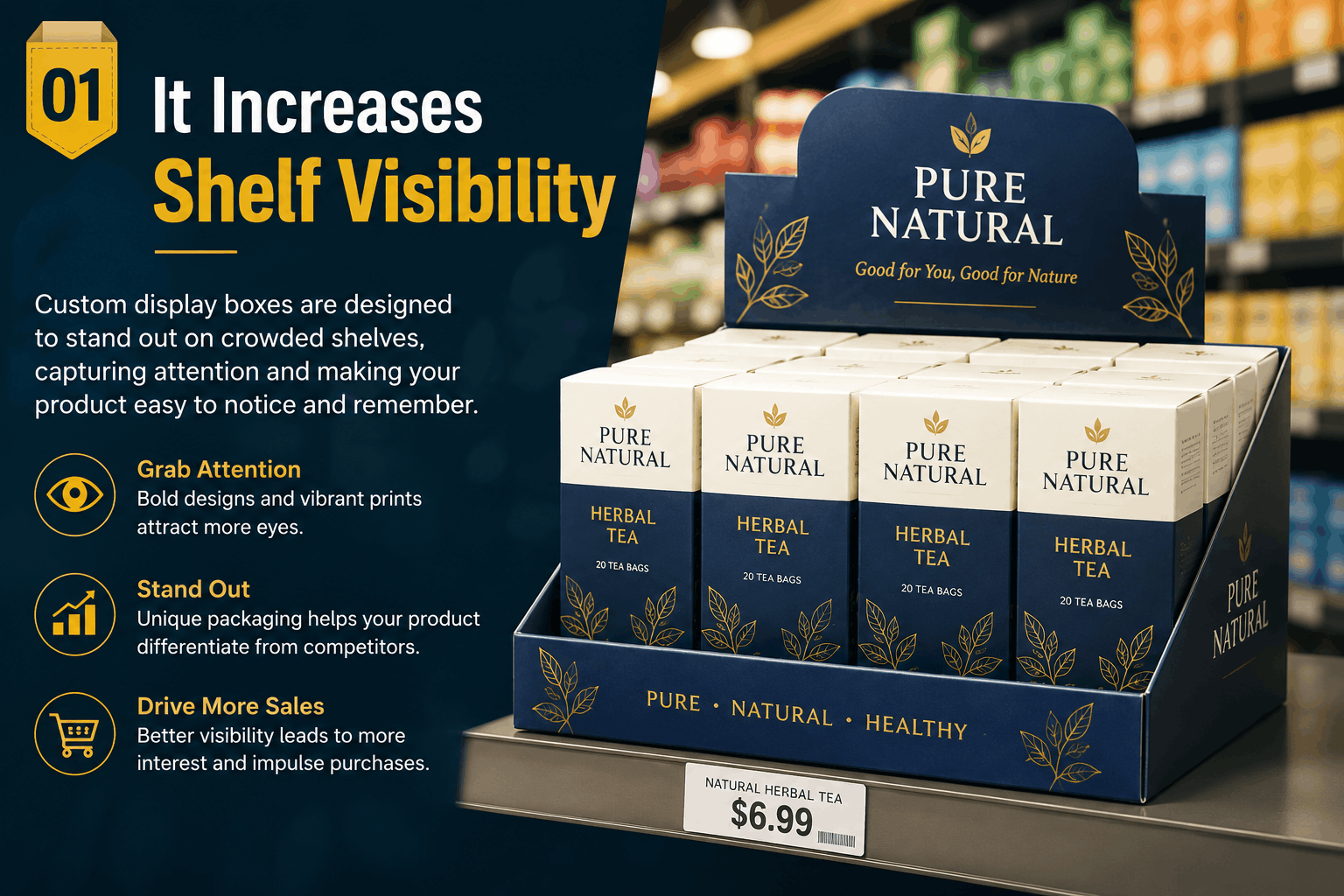 It Increases Shelf Visibility