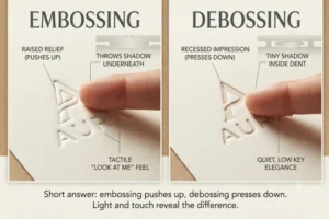 Embossing vs Debossing